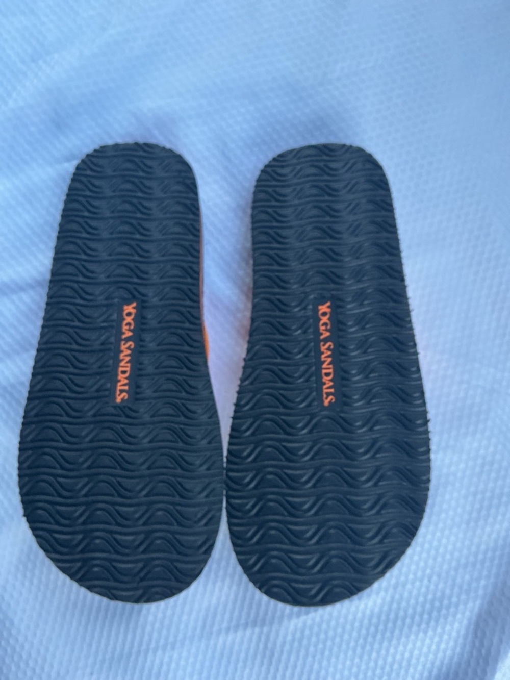 Yoga Athletic Flip Sandal in Orange and Black - Picture 2 of 4